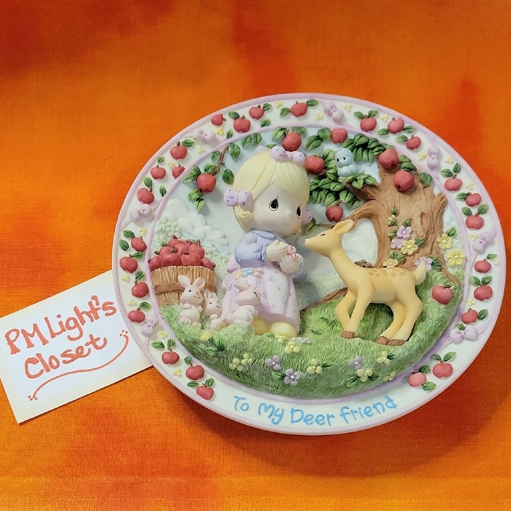 Precious Moments To My Deer Friend Plate 3-Dimensional